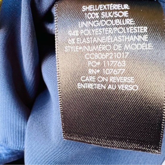 Alice + Olivia Blue Nora Floral Ruffle Silk Peplum Blouse Top Size 4 NWT $265 - Picture 5 of 9